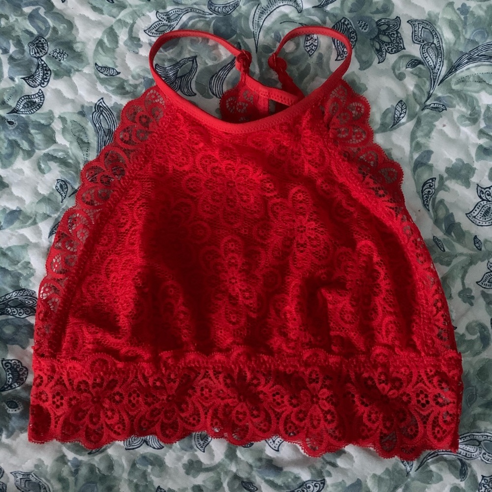 Red Lace Bralette